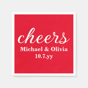 Guardanapo De Papel Recepção de Casamento Personalizada Noiva Noivo Ve