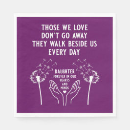 Guardanapo De Papel Recepção de Funeral em Memória