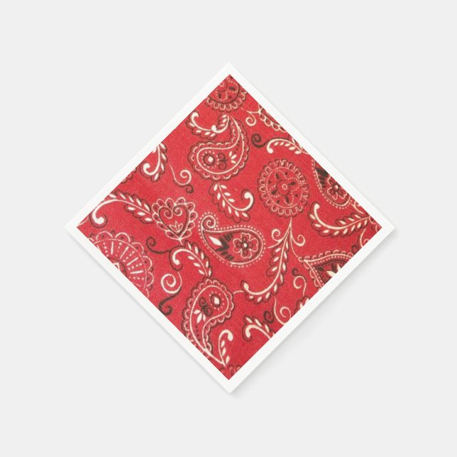 Guardanapo De Papel Red Bandana (Canto)