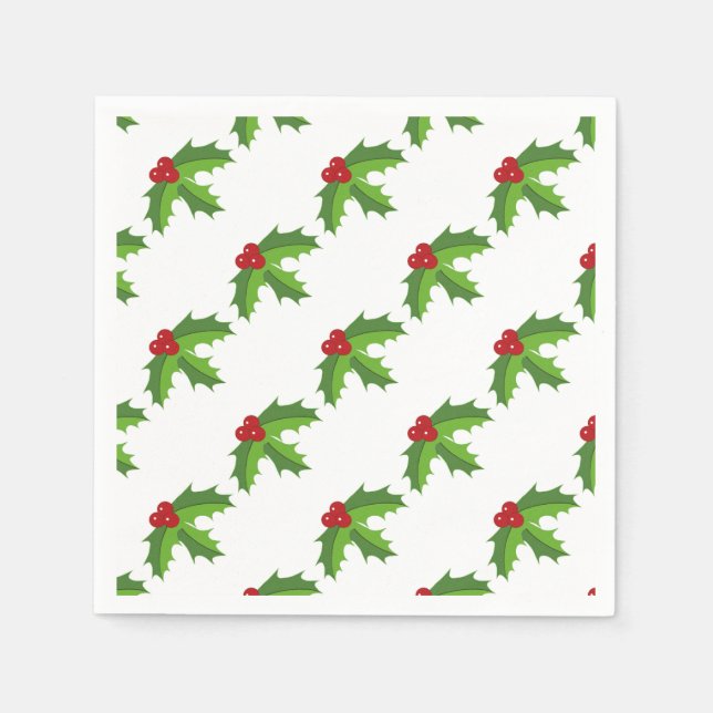 Guardanapo De Papel Red Berry Holly (Frente)