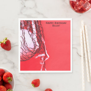 Guardanapo De Papel Red Birthday Net e Voleibol
