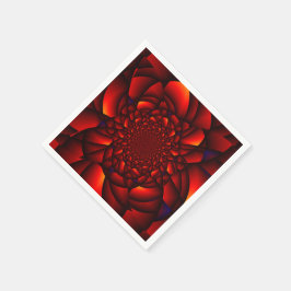 Guardanapo De Papel Red Black Blue Petal