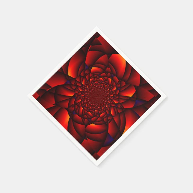 Guardanapo De Papel Red Black Blue Petal (Canto)