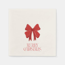 Guardanapo De Papel Red Bow Christmas Cocktail Napkins | Holiday Party