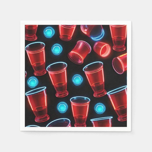 Guardanapo De Papel Red Cups Beer Bash (Frente)