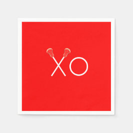 Guardanapo De Papel Red da Equipe Lacrosse