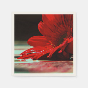 Guardanapo De Papel Red Daisy Gerbera Flower