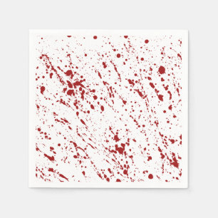 Guardanapo De Papel Red Faux Spatter Halloween Manchado de sangue