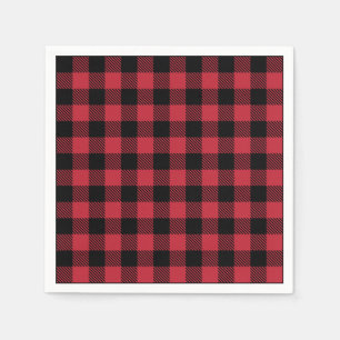 Guardanapo De Papel Red Flannel Rustic Paper Napkins