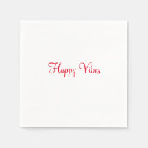 Red Happy vibe simples caligrafia mínima