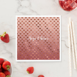 Guardanapo De Papel Red Hearts Ombre