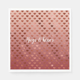 Guardanapo De Papel Red Hearts Ombre