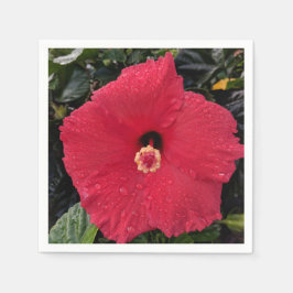 Guardanapo De Papel Red Hibiscus Paper Napkin