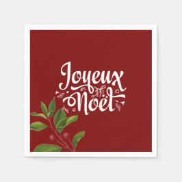 Guardanapo De Papel Red Joyeux Noel