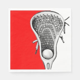 Guardanapo De Papel Red Lacrosse Sports