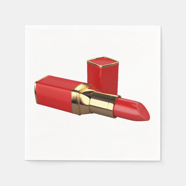 Guardanapo De Papel Red Lipstick Paper Napkins (Frente)