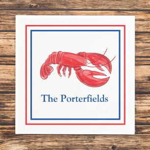 Guardanapo De Papel Red Lobster Fronteira Festa Personalizada