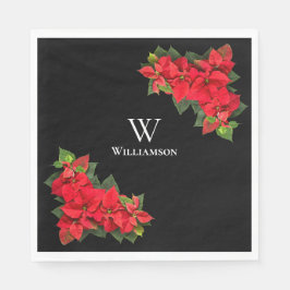 Guardanapo De Papel Red Poinsettia Personalizada