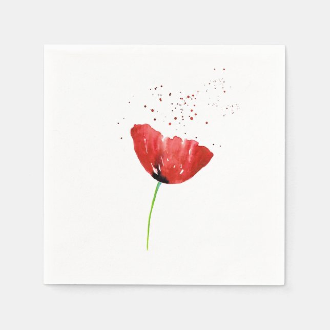 Guardanapo De Papel Red Poppy (Frente)