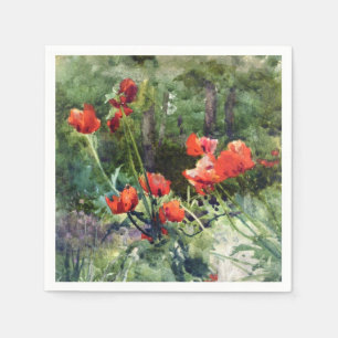 Guardanapo De Papel Red Poppy Flowers (por Mildred Anne Butler)