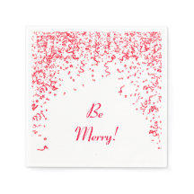 Red Ribbon Confetti Natal