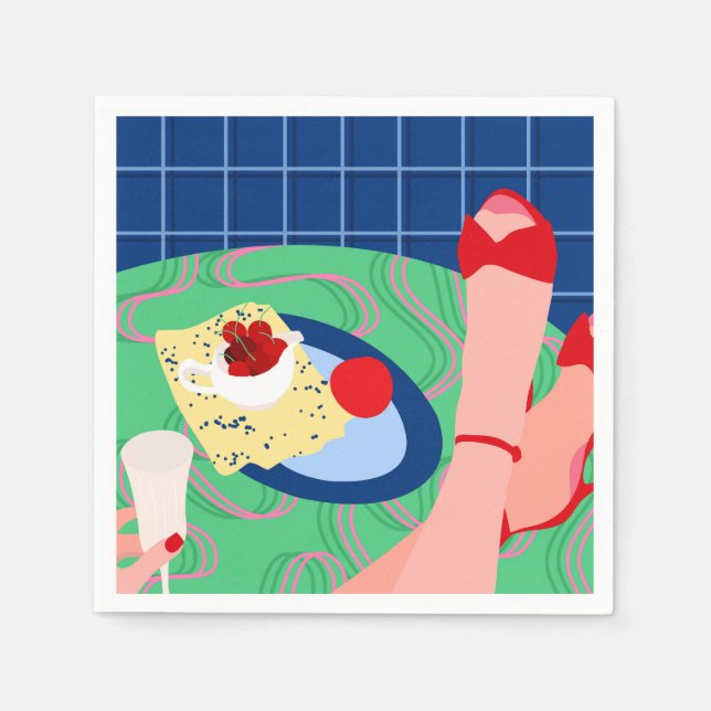 Guardanapo De Papel Red Sneak Peek (Frente)