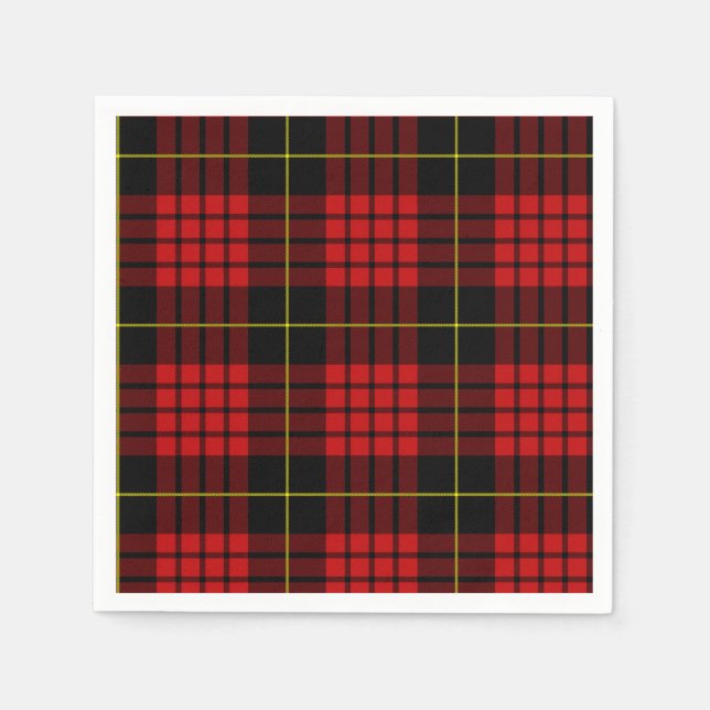 Guardanapo De Papel Red Tartan Paper Napkins (Frente)
