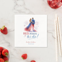 Red White and I do Americana Wedding