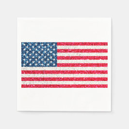 Guardanapo De Papel Red White Blue Patriotic American Flag Party