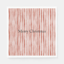 Guardanapo De Papel Red White Stripes Christmas