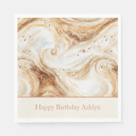Guardanapo De Papel Redemoinho de Café com Abobrinha de Aniversário