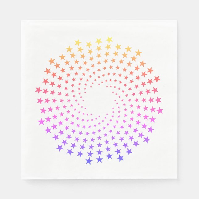 Guardanapo de Papel - Redemoinhos de Estrelas Colo (Frente)