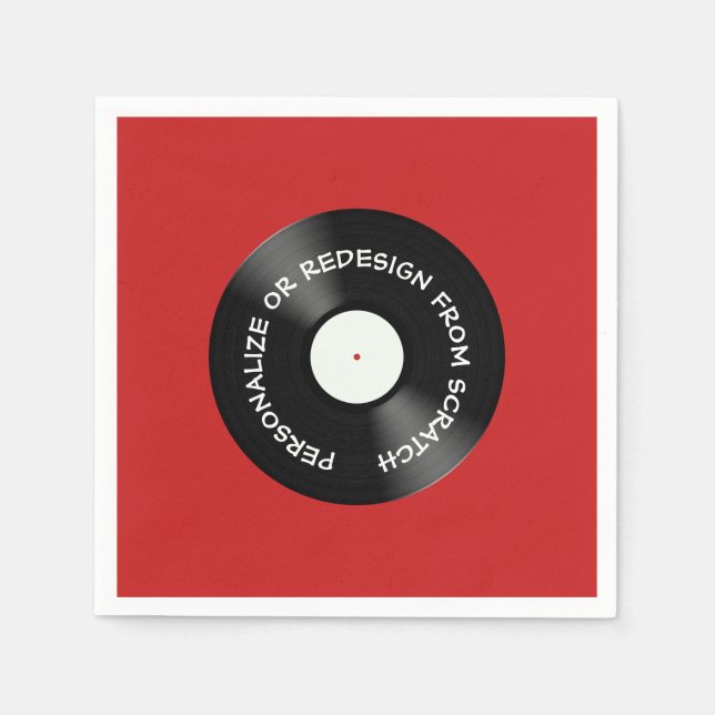 Guardanapo De Papel Redesenho a partir de Arranque ou Personalizar - (Frente)