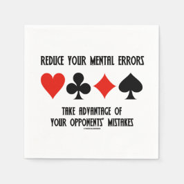 Guardanapo De Papel Reduza os erros mentais aproveite os oponentes