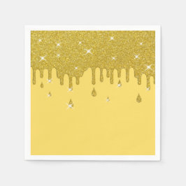 Guardanapo De Papel Reduzir o Efeito Dourado da Glitter e as Sparkles