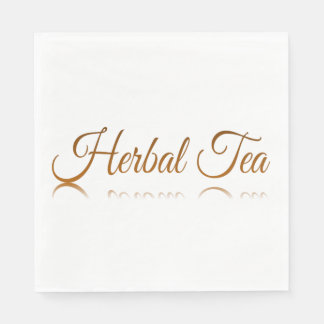 Guardanapo De Papel Reflexão do Chá Herbal