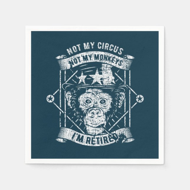 Guardanapo De Papel Reforma de Napkins aposentado Reaposentado Pension (Frente)