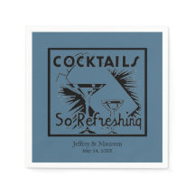 Refrescando Cocktails Teal Blue Party