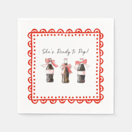 Guardanapo De Papel Refrigerante Bebê Vermelho Pronto para ESTOURAR
