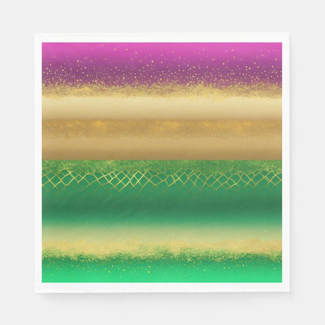 Guardanapo De Papel "Regal Elegance: Livro Verde e Dourado"? (Frente)