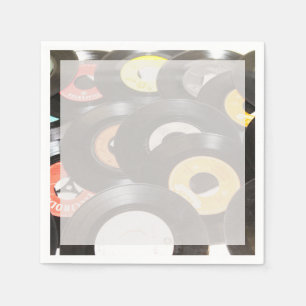 Guardanapo De Papel Registros Vintage de 45 rpm