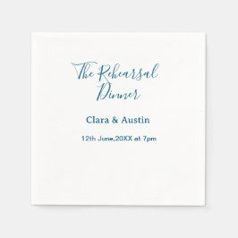 Guardanapo De Papel Rehearsal dinner the night before simple minimal m