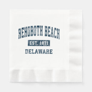 Guardanapo De Papel Rehoboth Beach Delaware DE Vintage Sports Design N