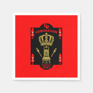 Guardanapo De Papel Rei Charles III Coronação Comemorativa Souvenir