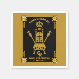 Guardanapo De Papel Rei Real Britânico Charles III