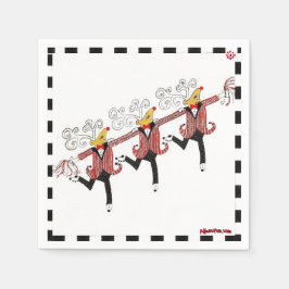 Guardanapo De Papel Reindeer Dançante Cocktail Napkins