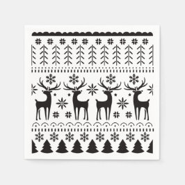 Guardanapo De Papel Reindeer de Natal para Folk Moderno