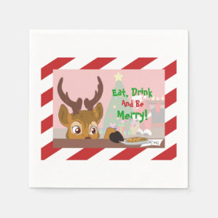 Guardanapo De Papel Reindeer Love Cookies