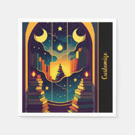 Guardanapo De Papel Reino Magical De Livros