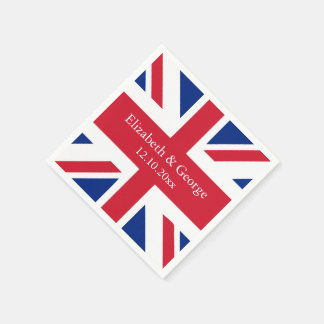 Guardanapo De Papel Reino Unido União Jack Flag British Weding